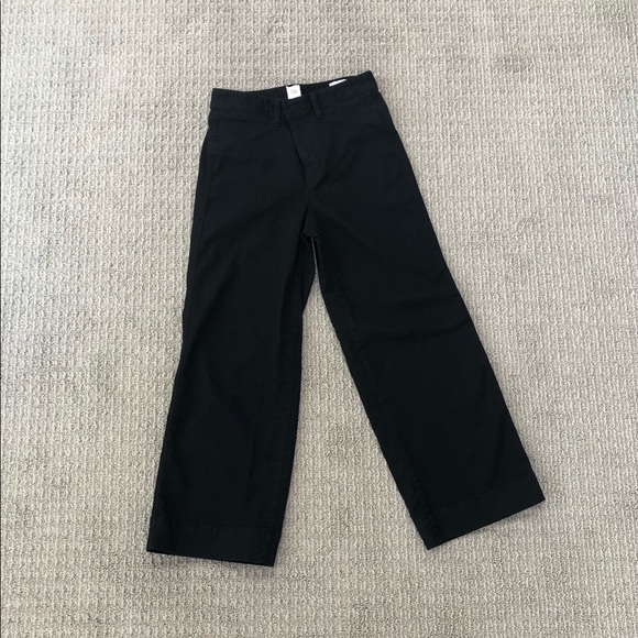 GAP Pants - GAP Black High Rise Wide Leg Crop Pants, Size 4